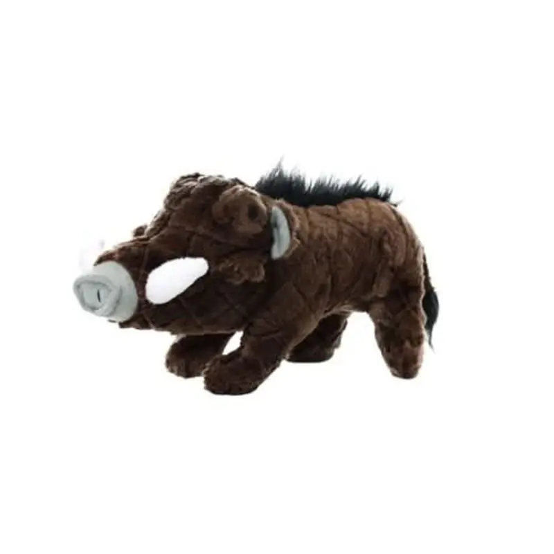 Mighty Safari Warthog Brown Dog Toy