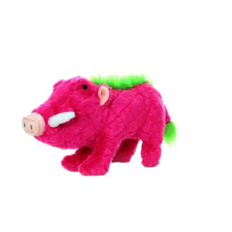 Mighty Safari Warthog Pink Dog Toy