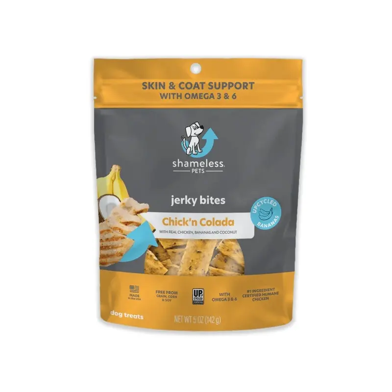 Shameless Pets Chick'N Colada Jerky Bites, 5 oz
