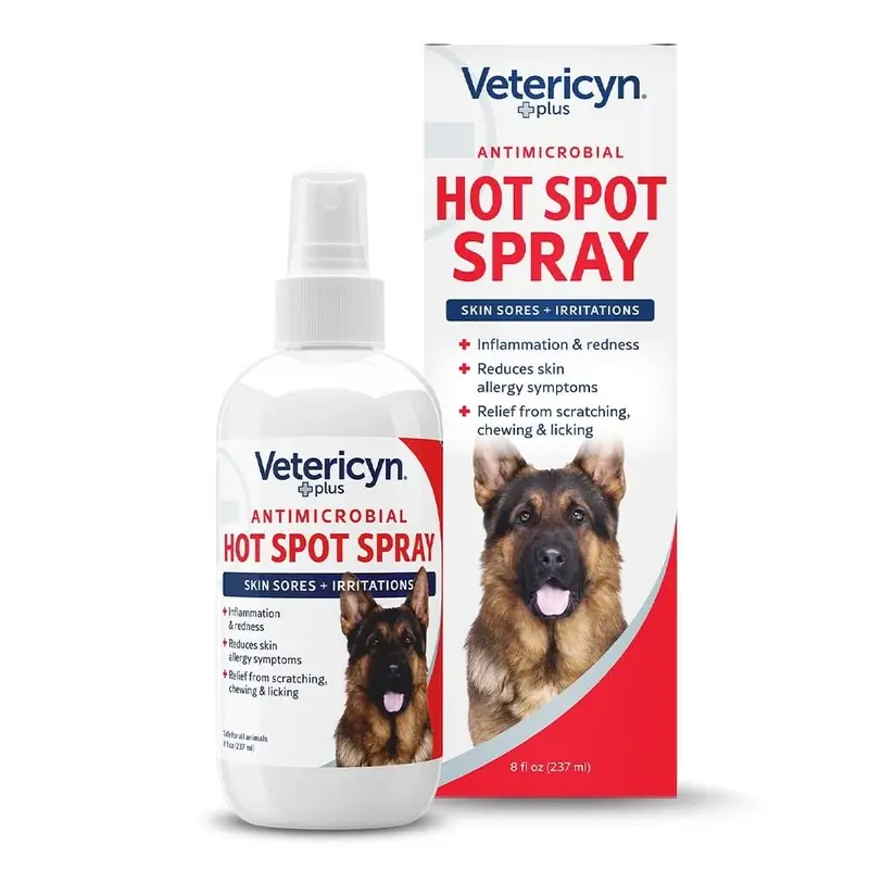 Vetericyn Plus Antimicrobial Hot Spot Spray for Dogs, 8oz