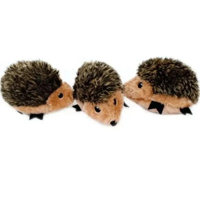 ZippyPaws Miniz Hedgehogs Plush Dog Toy - Pack of 3