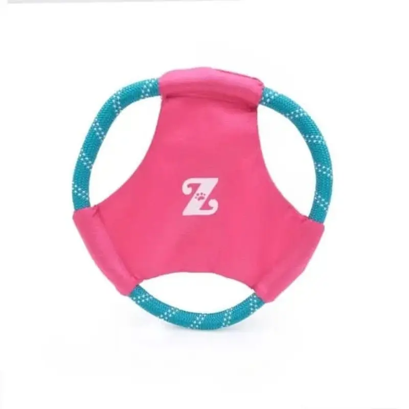 ZippyPaws Rope Gliderz Dog Toy - Magenta