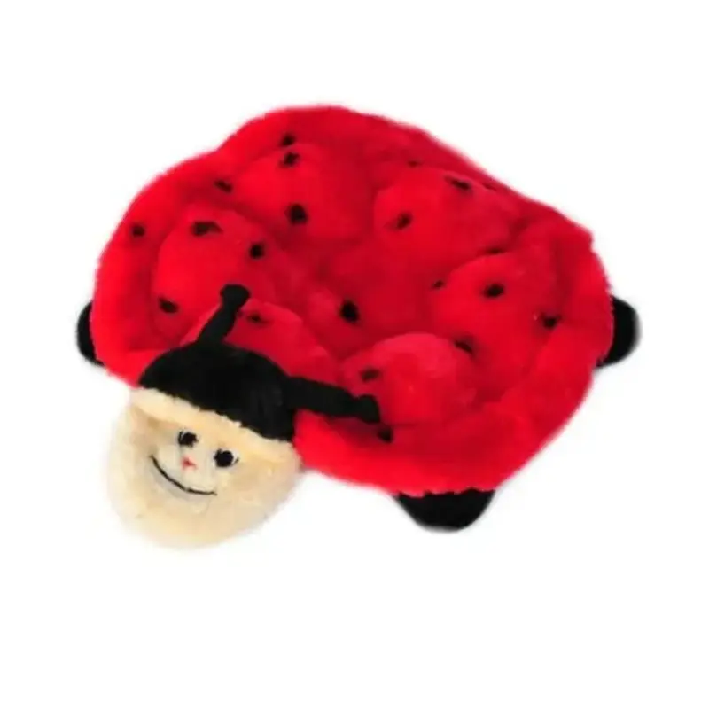 ZippyPaws Squeakie Crawler - Betsey the Ladybug Plush Dog Toy