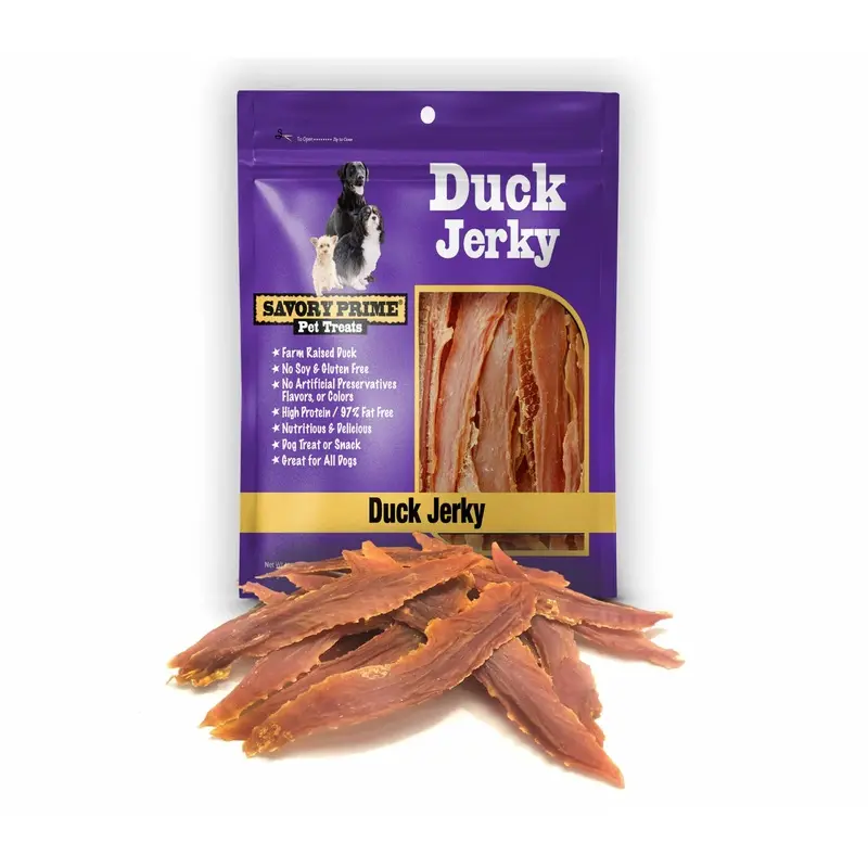 Savory Prime Natural Duck Jerky, 4 Oz