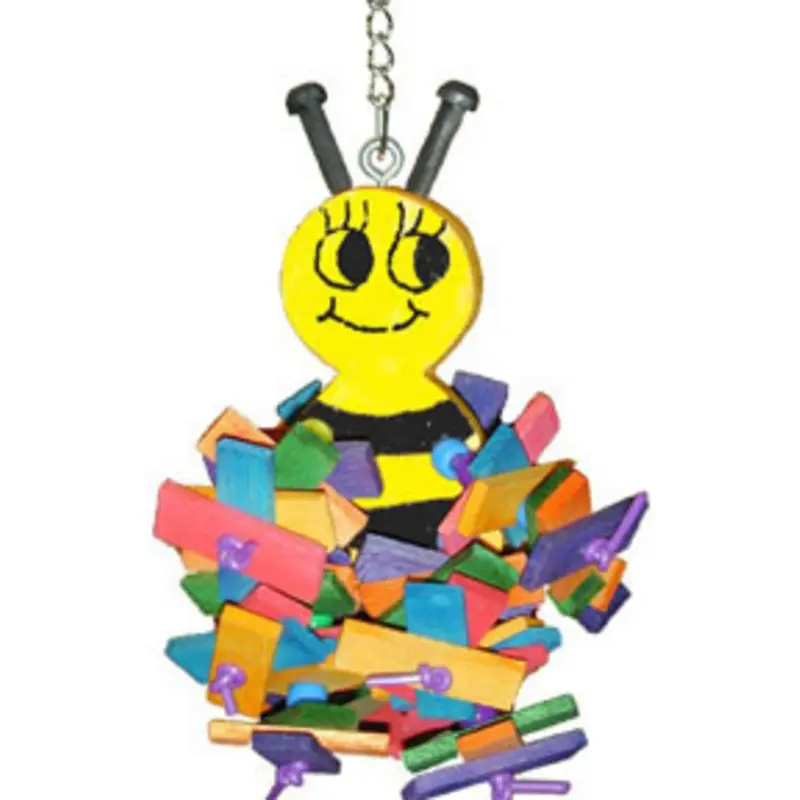 A & E Happy Beaks Busy Bee Bird Toy Bird Cage Accessory