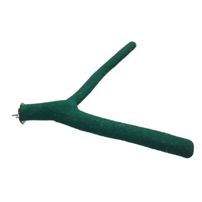 A & E Happy Beaks Forked Sand Covered Perch Bird Cage Accessory