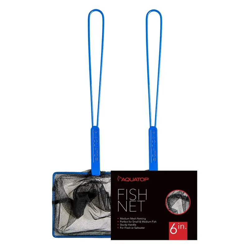 Aquatop Fish Net Medium Mesh Standard Handle 6 inch