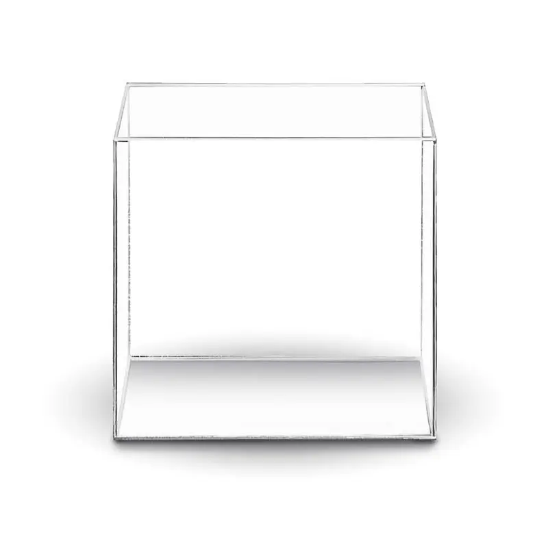 Aquatop High Clarity Low Iron Glass Cube Aquarium Clear 4.1 gal 10x10x10 in