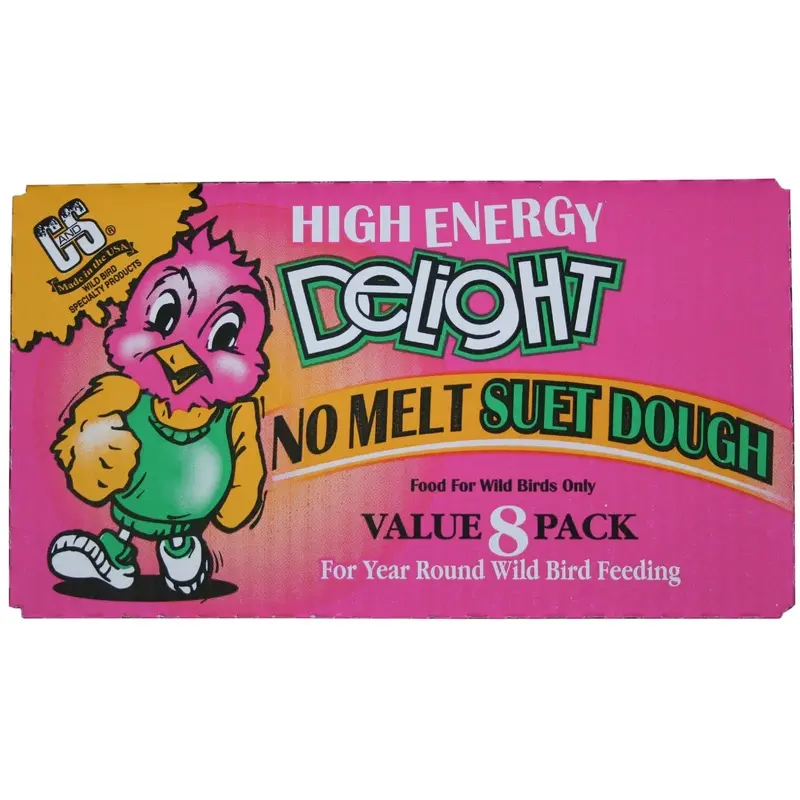 C&S High Energy Suet Dough, No Melt Delight, Value 8 Pack, 8 Count