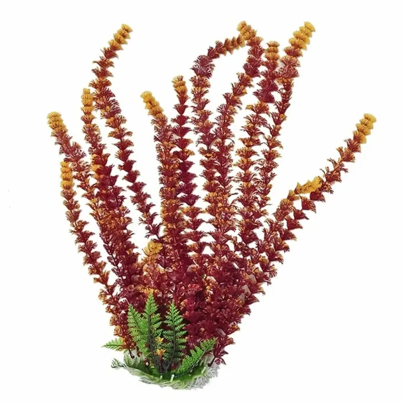 Aquatop Cabomba Aquarium Plant with Weighted Base Fire 16 in