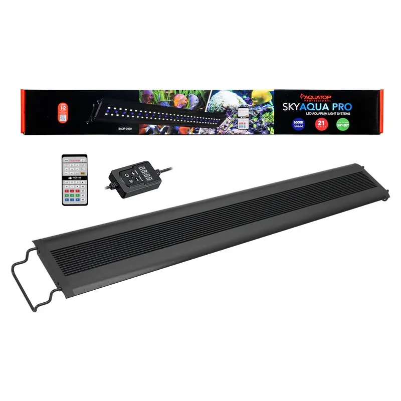 Aquatop SkyAqua Pro LED Light Fixture with IR Remote 6500K 21w 24-30in