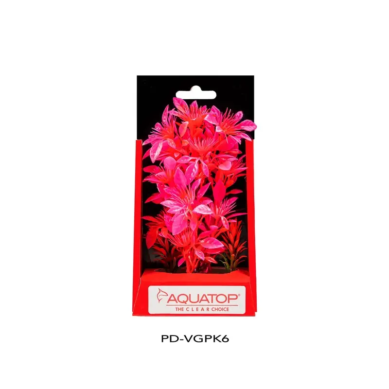 Aquatop Vibrant Garden Plant Pink 6in