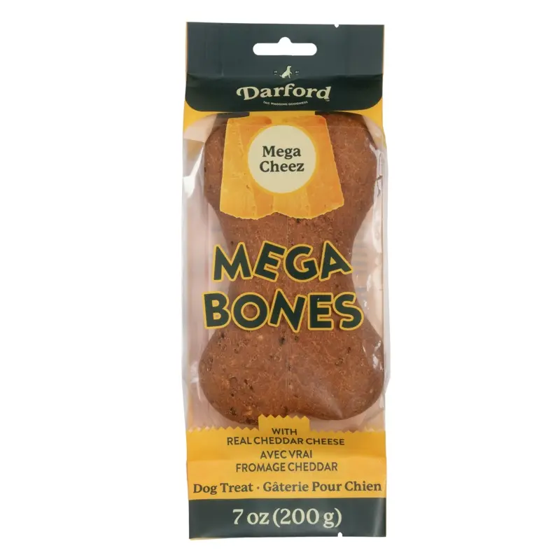 Darford Mega Bone Dog Treat Cheez Regular 7 oz