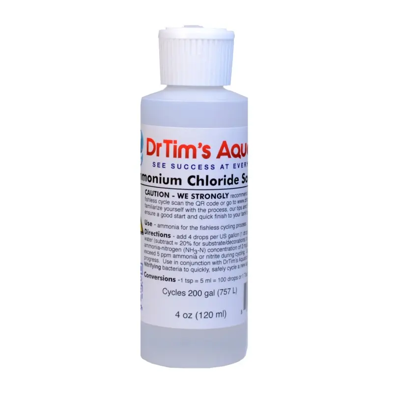 Dr. Tim's Aquatics Ammonium Chloride Solution for Fishless Cycling 4 fl. oz