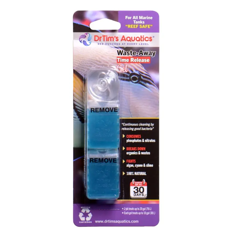 Dr. Tim's Aquatics Waste-Away Marine Time Release Gel Water Clarifier 2pk SM