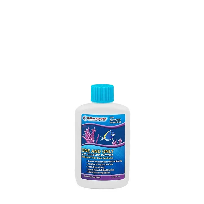 Dr. Tim's Aquatics One & Only Live Nitrifying Bacteria for Saltwater Aquariums 2 fl. oz
