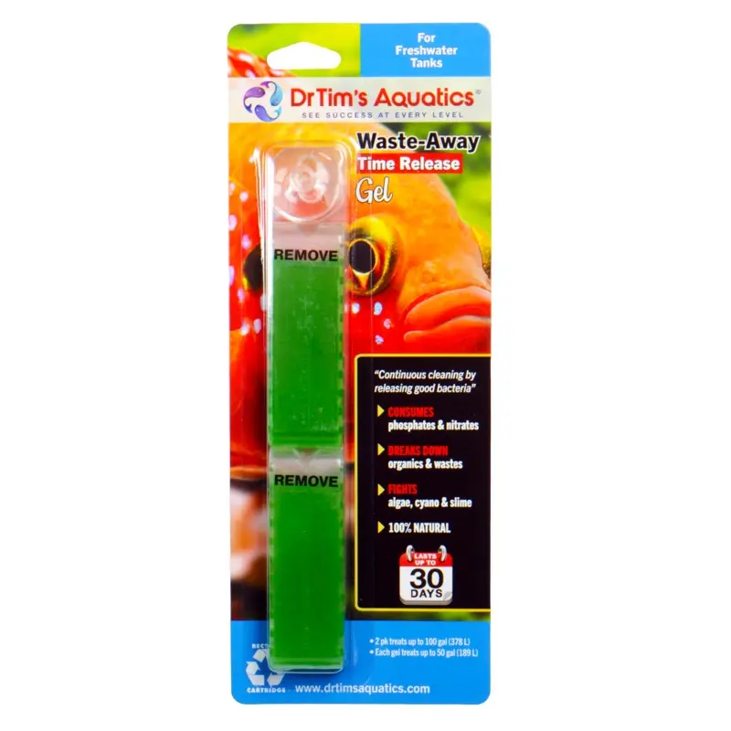Dr. Tim's Aquatics Waste-Away Freshwater Time Release Gel Water Clarifier MD 2pk