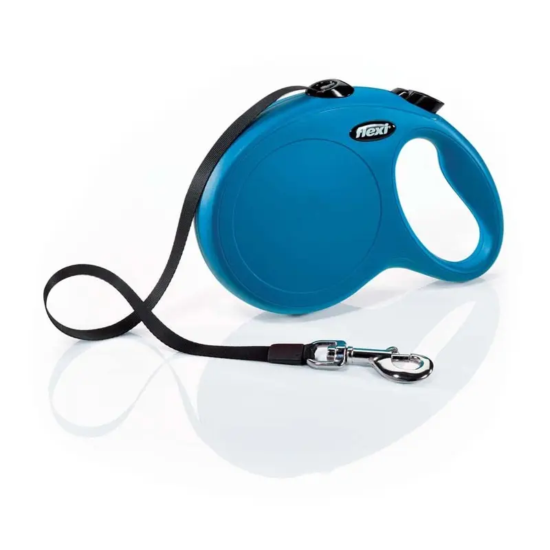 Flexi Classic Nylon Cord Dog Leash Blue 26ft LG up to 110lb