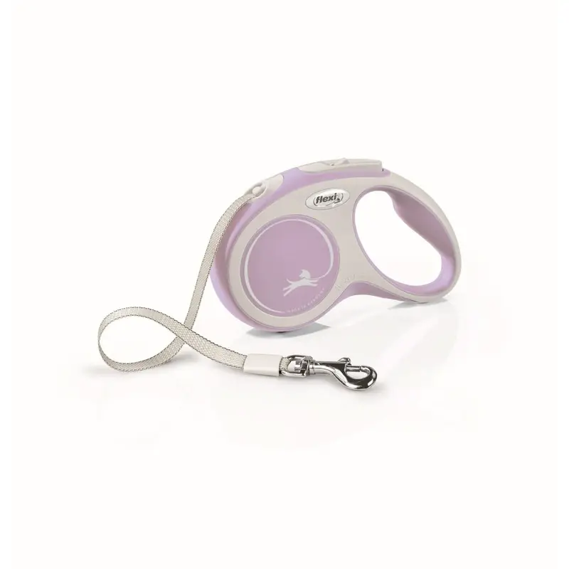 Flexi New Comfort Retractable Tape Dog Leash Pink 16ft SM up to 33lb