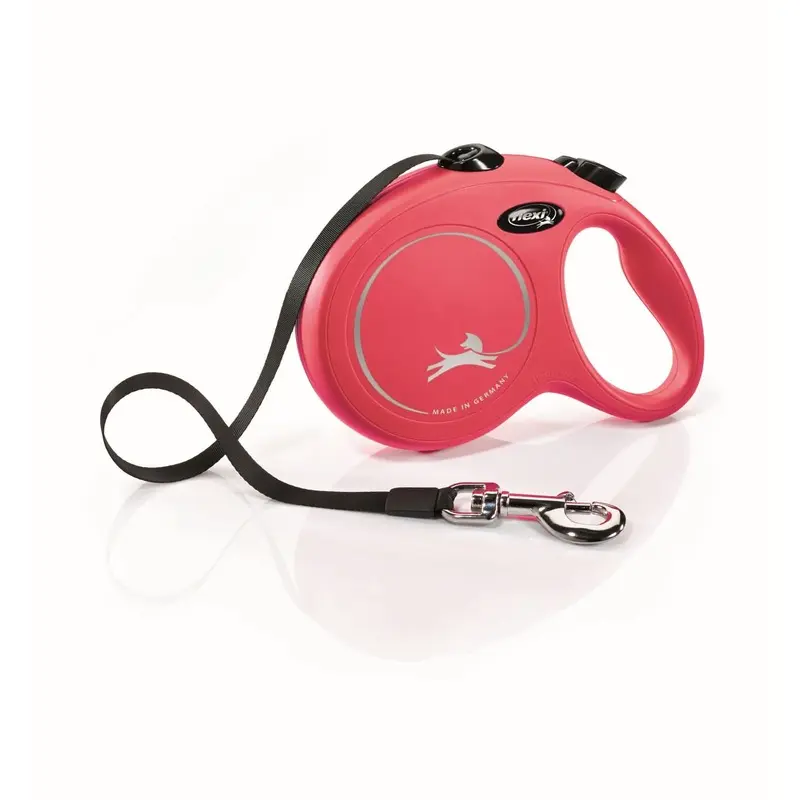 Flexi Classic Nylon Cord Dog Leash Red 16ft LG up to 132lb