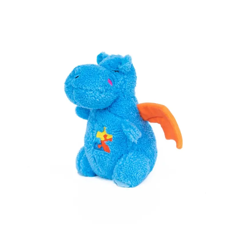 ZippyPaws Charity Cheeky Chumz Drake the Dragon Dog Toy MD