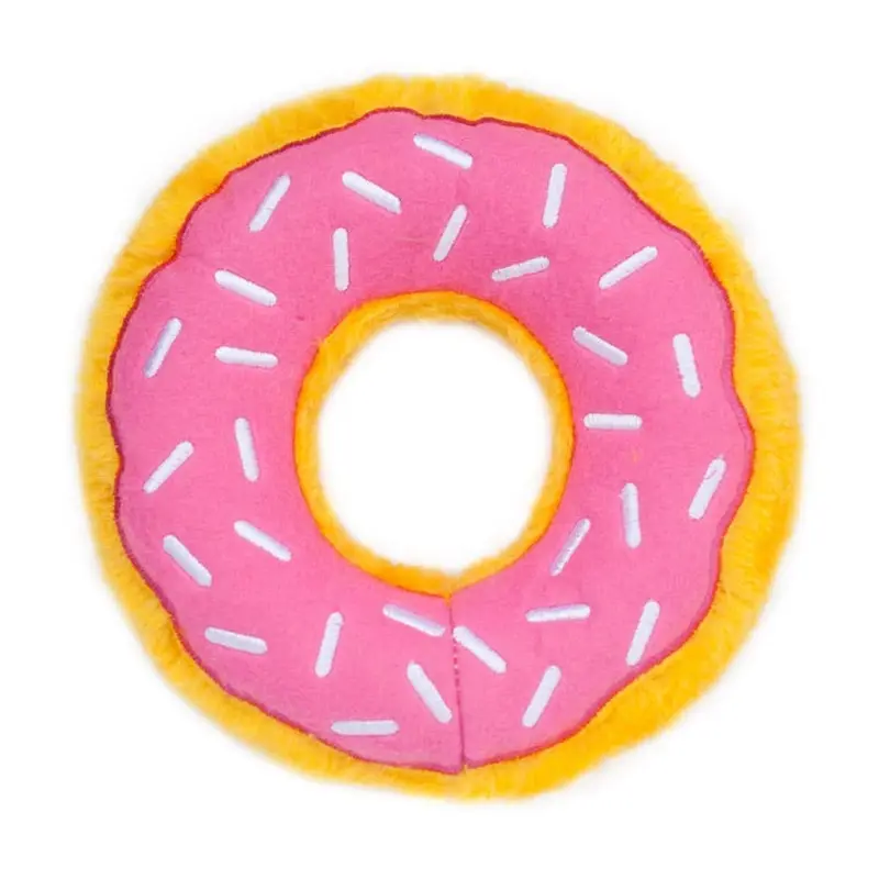 ZippyPaws Donutz Dog Toy Strawberry MD