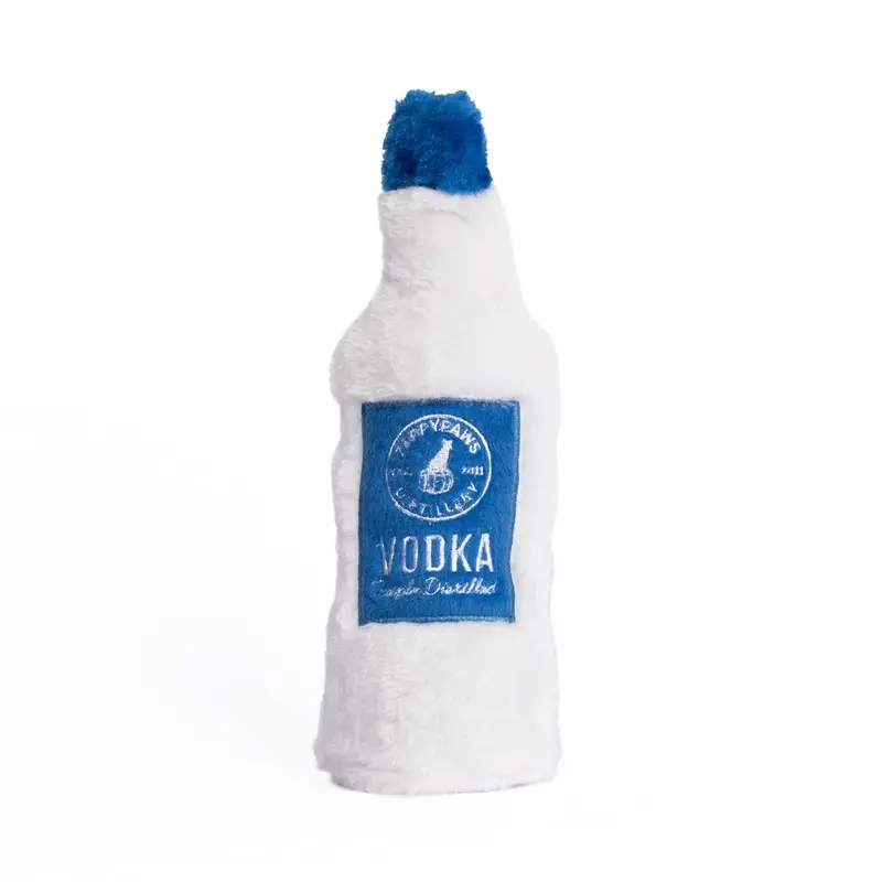 ZippyPaws Happy Hour Crusherz Dog Toy Vodka MD