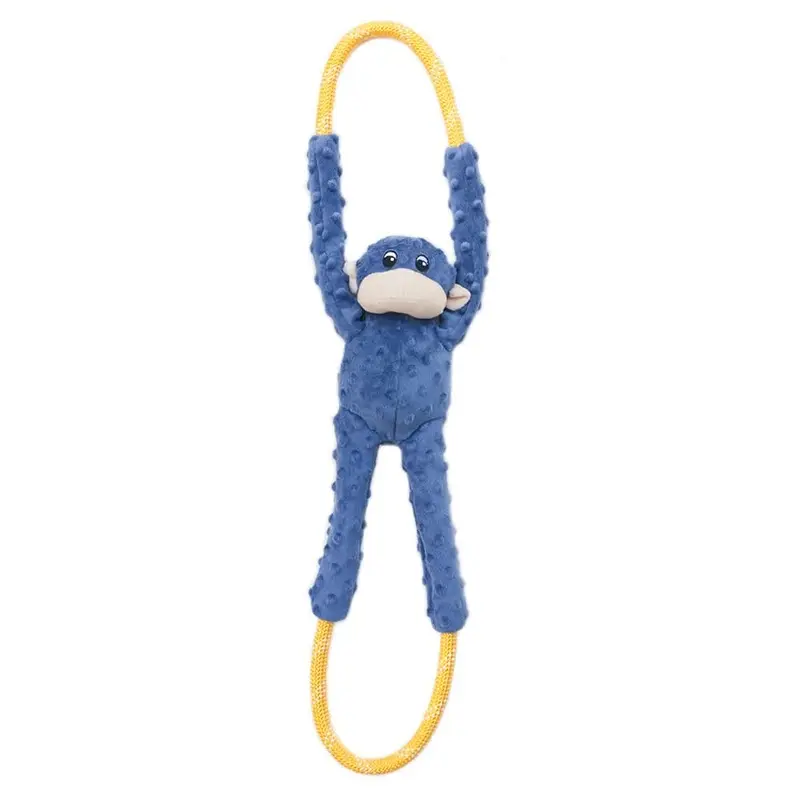 ZippyPaws RopeTugz Dog Toy Monkey Blue LG