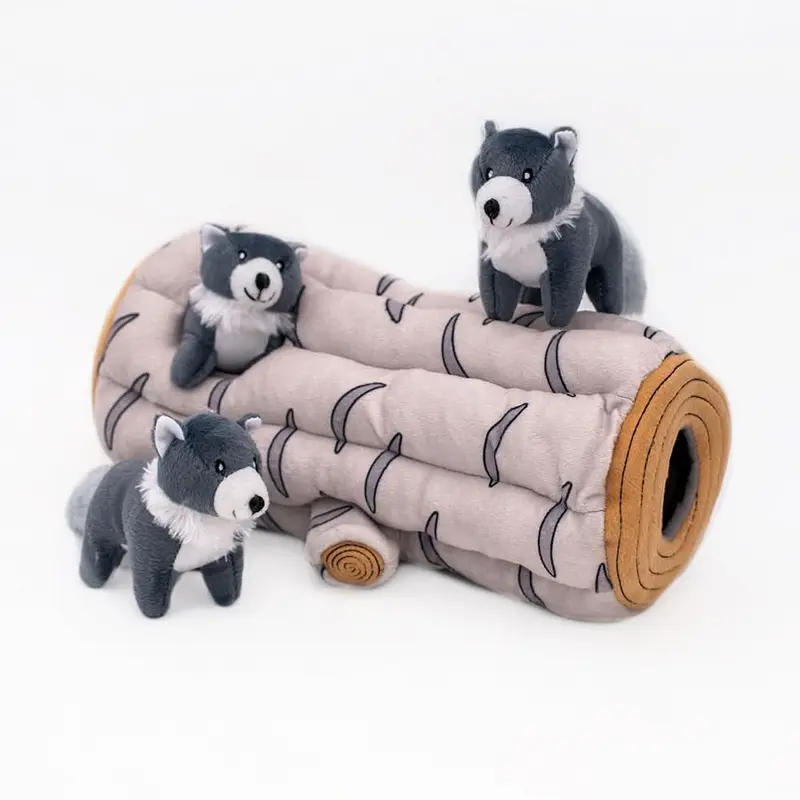 ZippyPaws Zippy Burrow Dog Toy Artic Wolf XL