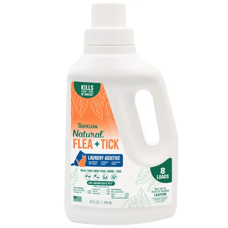 TropiClean Natural Flea & Tick Laundry Additive 32 oz
