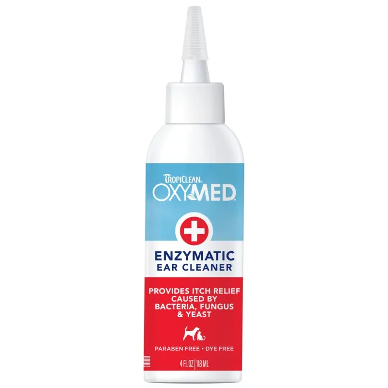 TropiClean OxyMed Enzymatic Ear Cleaner for Pets 4 oz