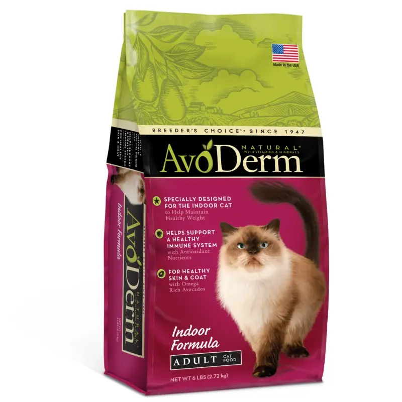 AvoDerm Natural Indoor Formula Dry Cat Food 6 lb