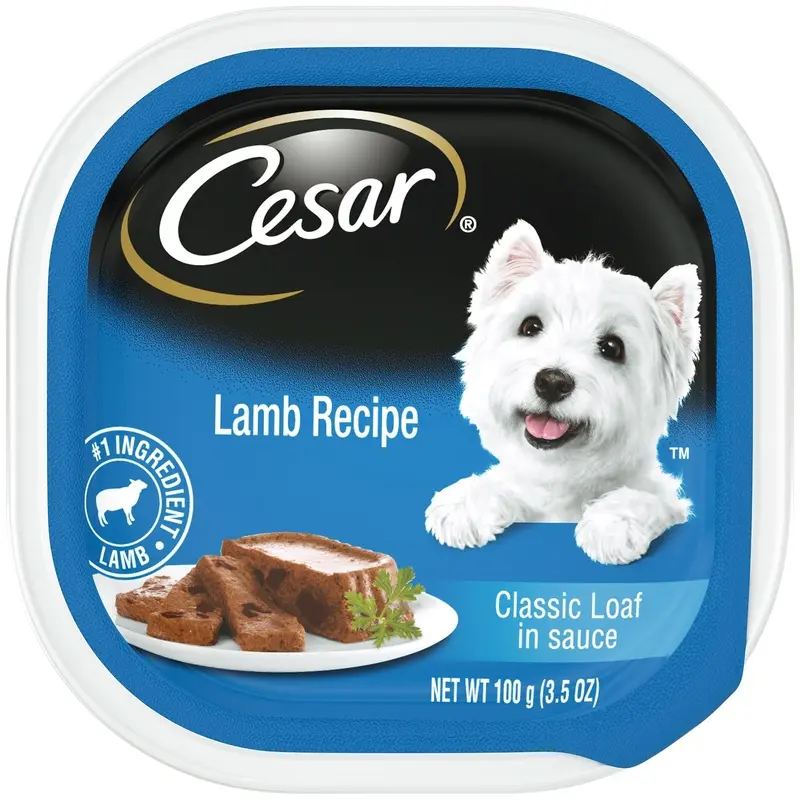 Cesar Classic Loaf in Sauce Adult Wet Dog Food Lamb 3.5oz 24pk