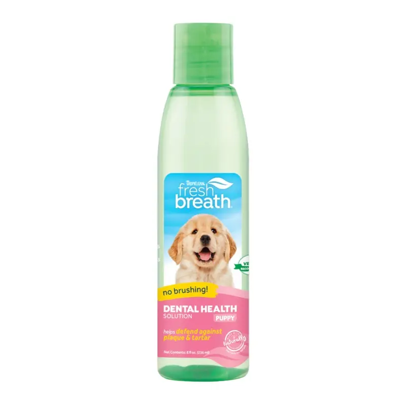 TropiClean Fresh Breath Dental Health Solutions for Puppies 8oz