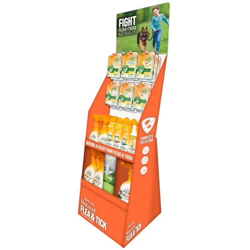TropiClean Natural Flea and Tick Floor Display 42pc