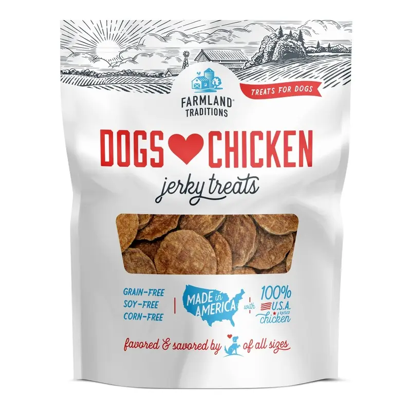 Farmland Traditions Dogs Love Chicken Jerky Dog Treats 32oz