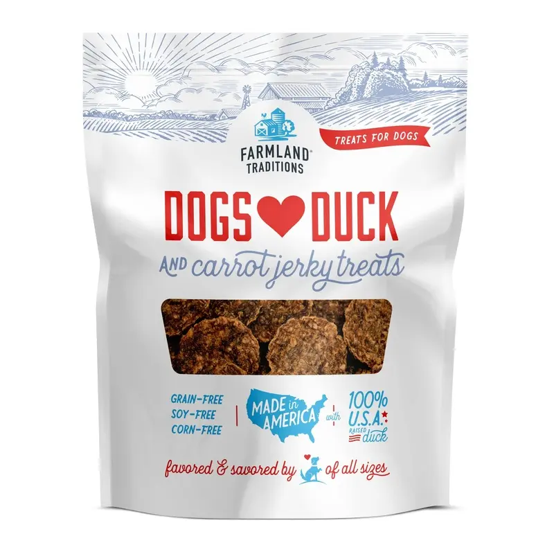 Farmland Traditions Dogs Love Duck & Carrot Dog Treats 40oz