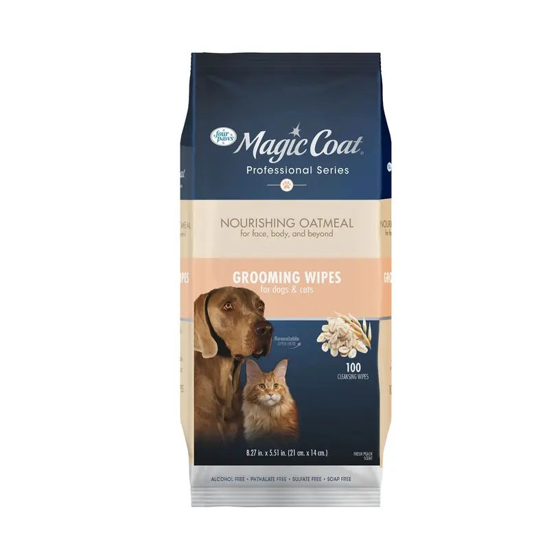 Four Paws Magic Coat Professional Series Grooming Wipes 100ct