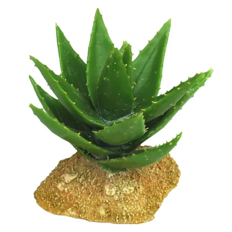 Weco Products Wecorama Badlands Aloe Vera Terrarium Ornament Brown, Green 5 in