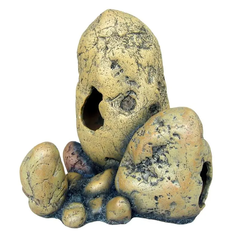 Weco Products Wecorama Badlands Boulder Ridge Terrarium Ornament Tan MD