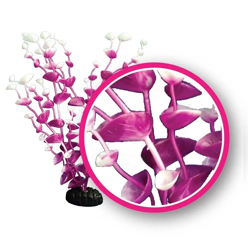 Weco Products Dream Series Tulips Aquarium Plant Magenta 12 in
