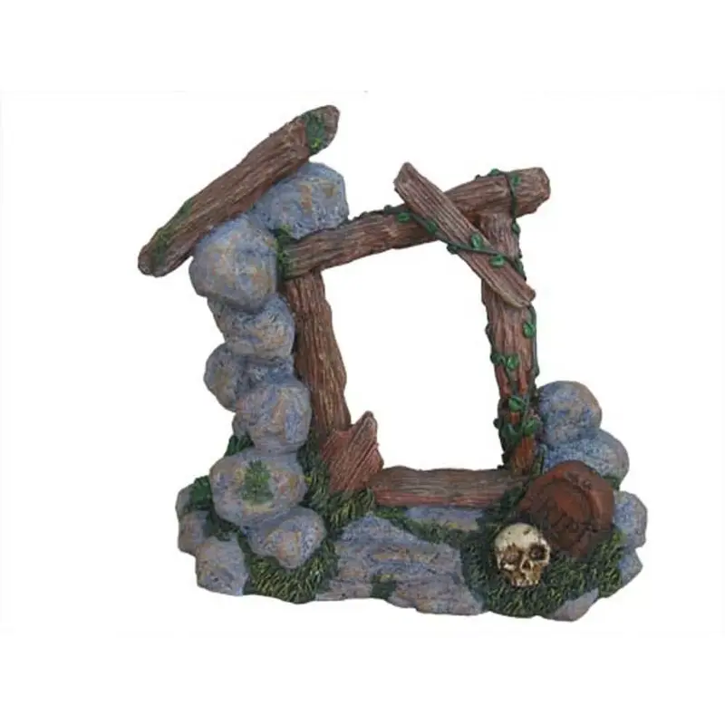 Weco Products Wecorama Catacombs Spooky Gate Aquarium Ornament Multi-Color