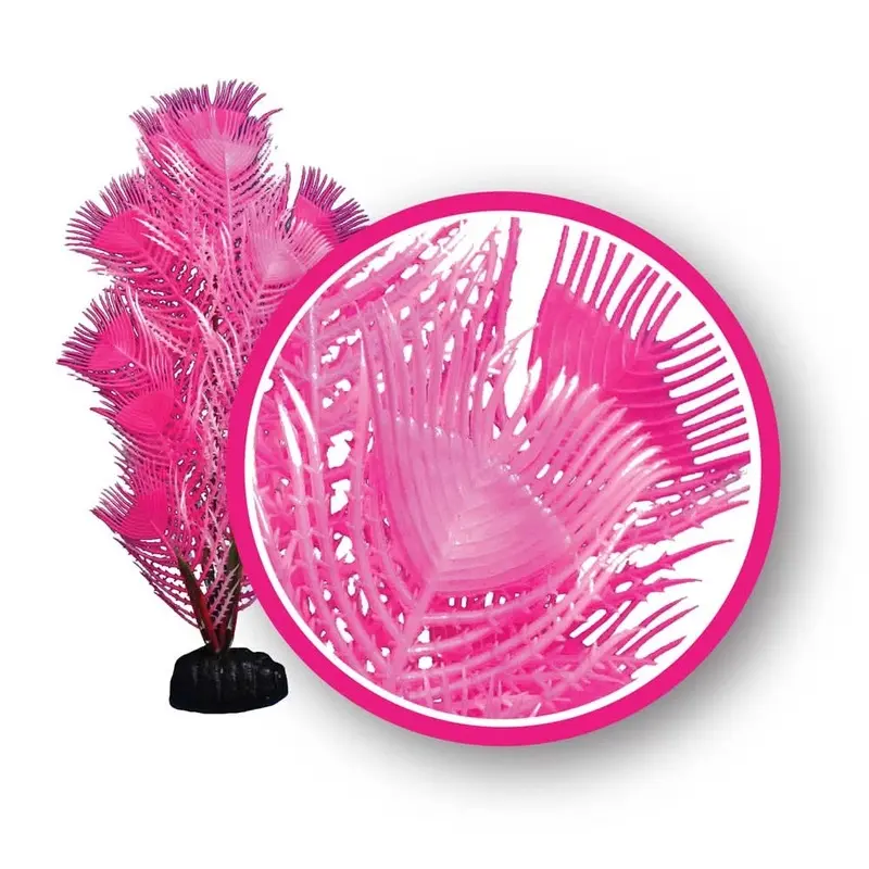 Weco Products Dream Series Princess Feather Aquarium Plant Pink 9 in
