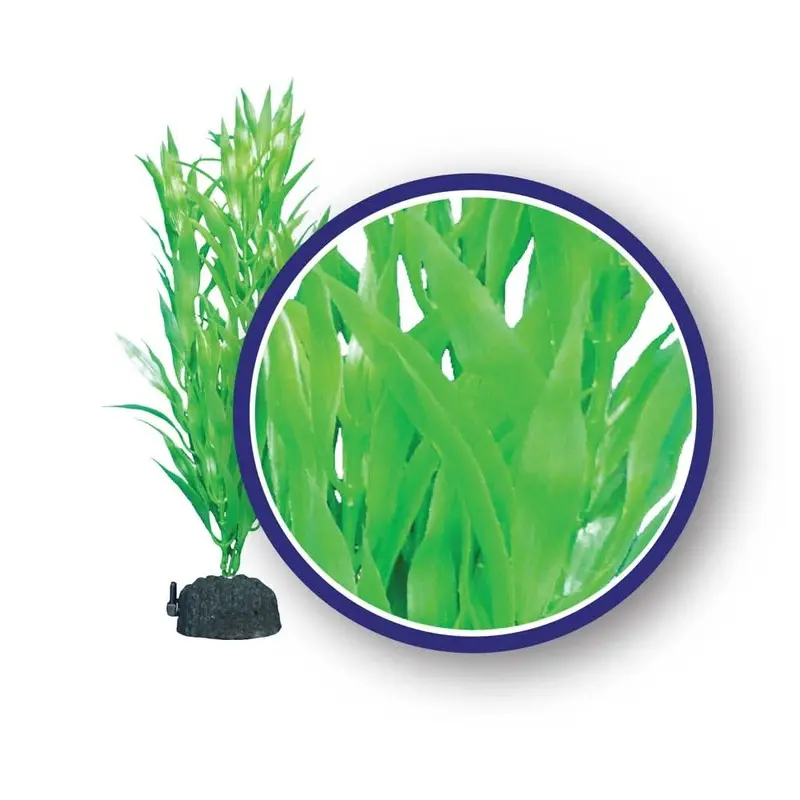 Weco Products Freshwater Series Bamboo Leaf Aquarium Plant Green 12 in