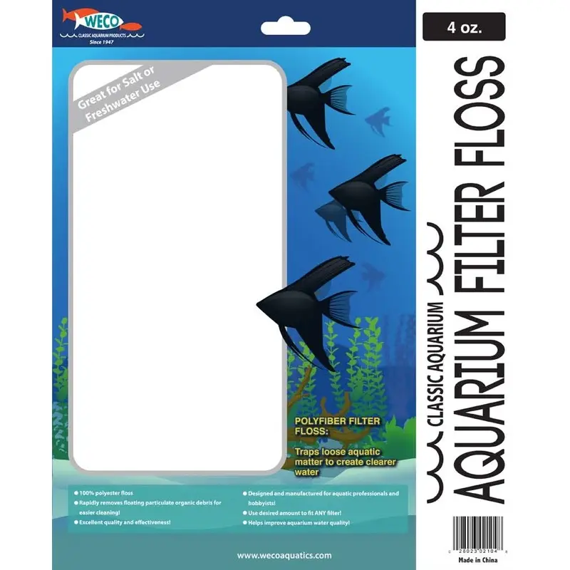 Weco Products Aquarium Filter Floss 4 oz