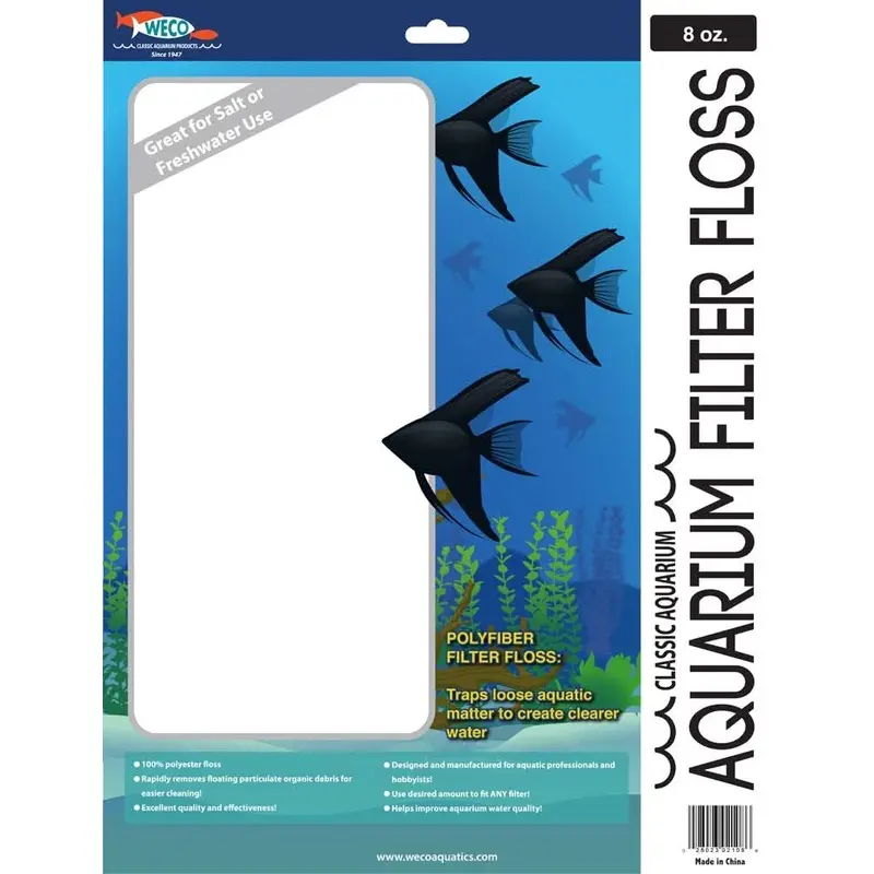Weco Products Aquarium Filter Floss 8 oz
