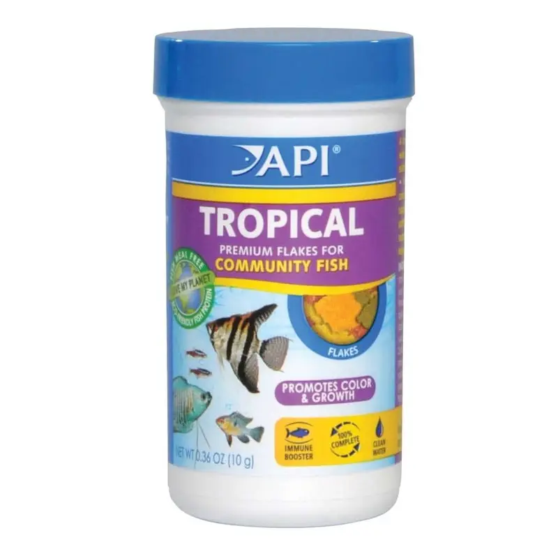 API Tropical Premium Flakes Fish Food 0.36 oz
