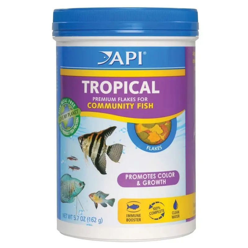 API Tropical Premium Flakes Fish Food 5.7 oz