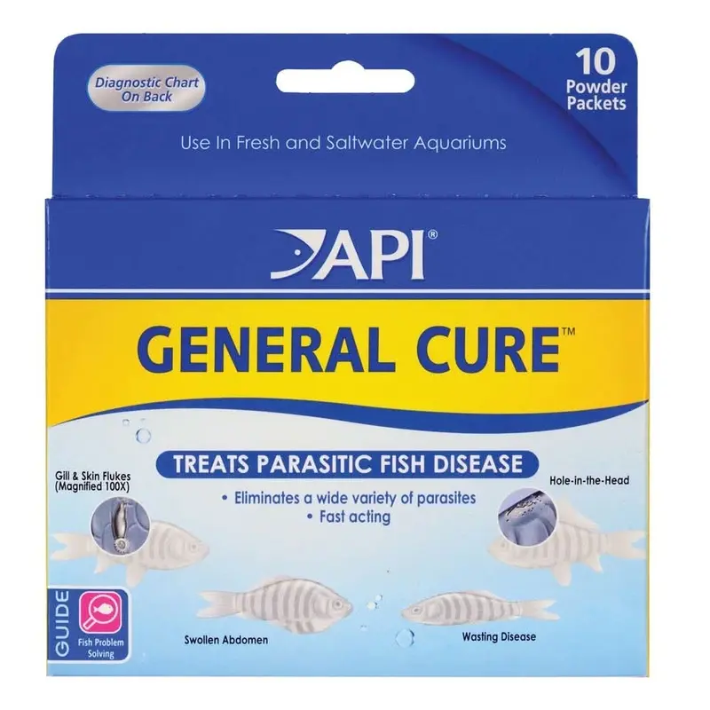 API General Cure Fresh and Saltwater Powder Medication 10 Pack
