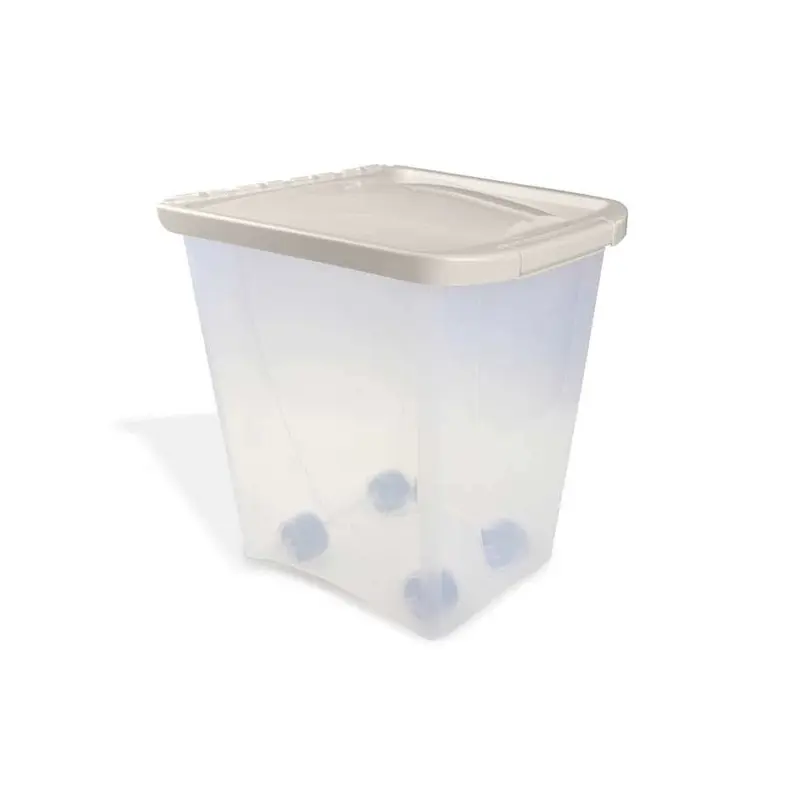 Van Ness Plastics Pet Food Container/Dispenser White|Clear 25lb